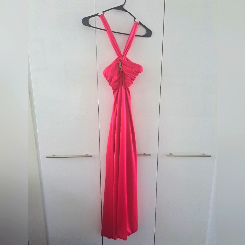 Hot Pink Spandex Dress. Barbie Costume?